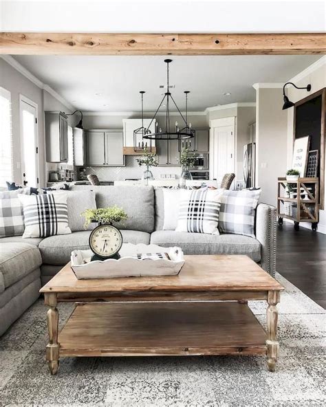 35 Incredible Rustic Farmhouse Living Room Design Ideas MAGZHOUSE