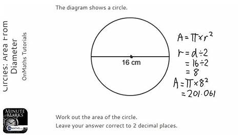 16 Cm Diameter Circle A Chord Of Length Is Drawn In A Of