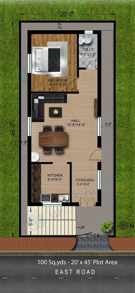 House Plan for 40 Feet by 40 Feet plot (Plot Size 178 Square Yards
