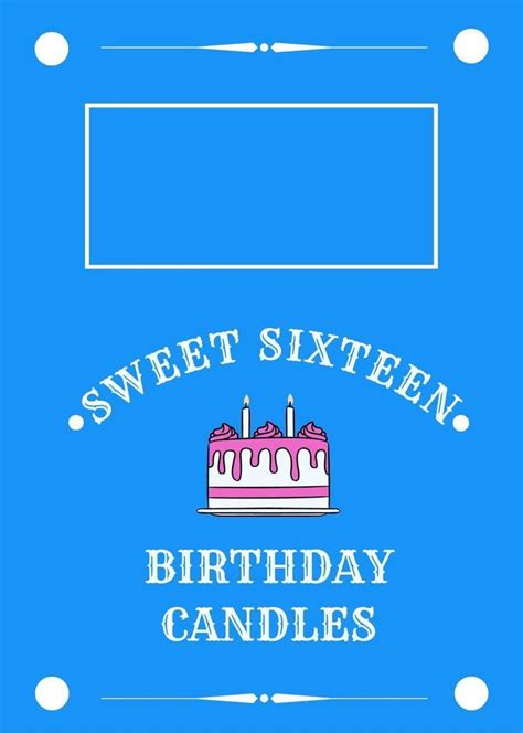 16 Wishes Candles Box Template