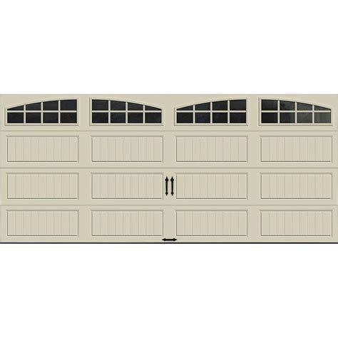 16 ft brown clopay garage door