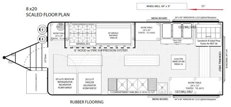 16 ft food truck floor plans