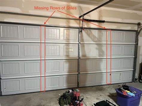 16 garage door bowing in middle