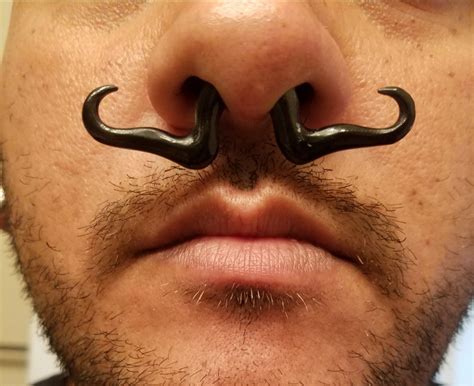 16 gauge mustache septum ring
