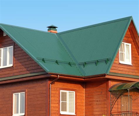 16 green metal roofing