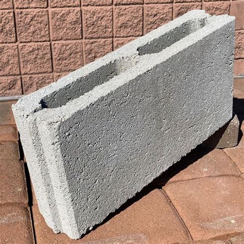 16 in x 8 in x 4 in concrete block weight