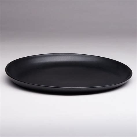 16 inch black ceramic serving platter