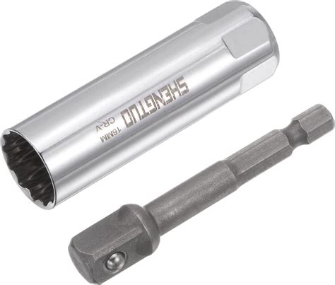 Tolsen 5/8inch 16mm Spark Plug 3/8 Drive Socket Chrome Vanadium