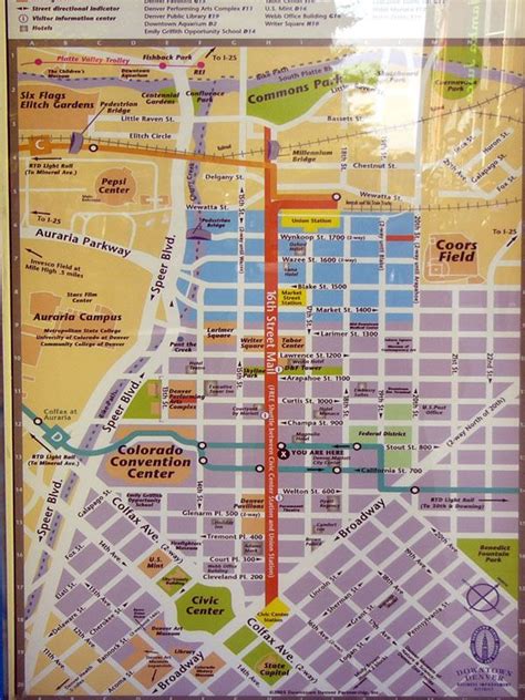 Denver 16th Street Mall Map Maping Resources