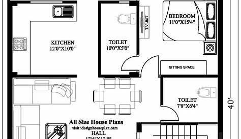 17 X 40 House Plan , Deisgn , Map , 2 BHK , Car Parking 3
