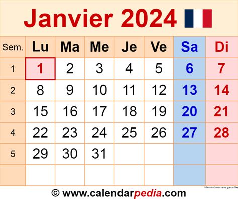 17 janvier 2024 quel jour