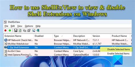17. Disable Third-Party Shell Extensions