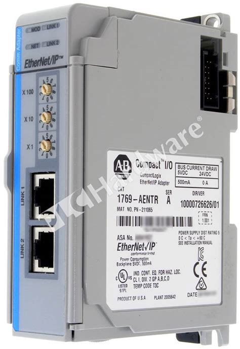 PLC Hardware AllenBradley 1769AENTR Compact I/O Module, Dual