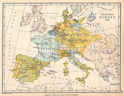 17Th Century European Map