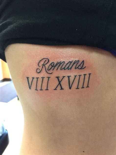 My tattoo! Romans 818