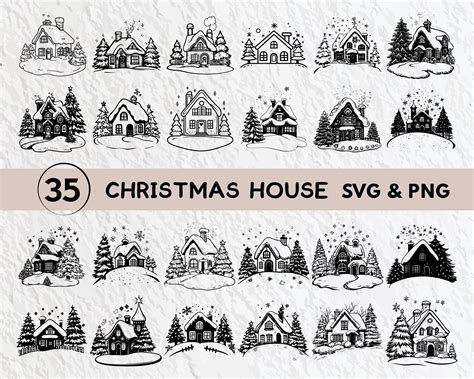 Download 18+ Christmas House Svg
 Background Printable