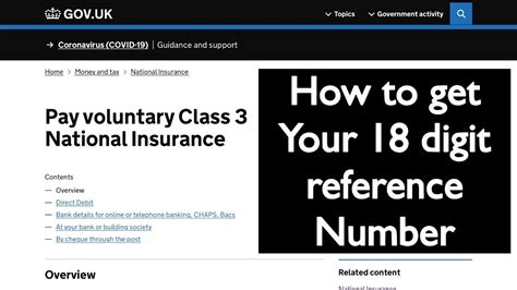18 digit ni reference number