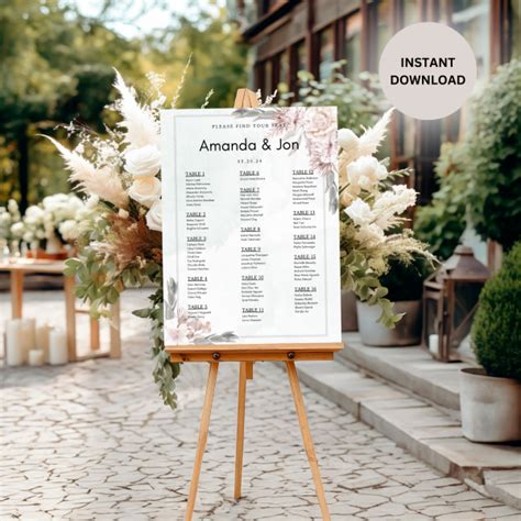 18 X 24 Seating Chart