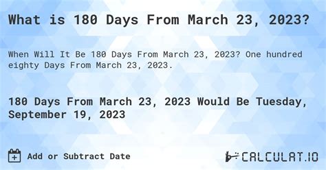 180 days from march 23 2022