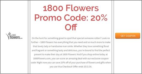 1800 Flowers Promo Code 20