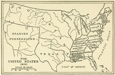 Us Map 1800