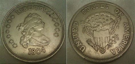 1804 silver dollar fake vs real