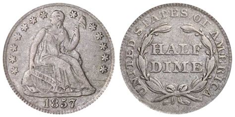 1857 half dime