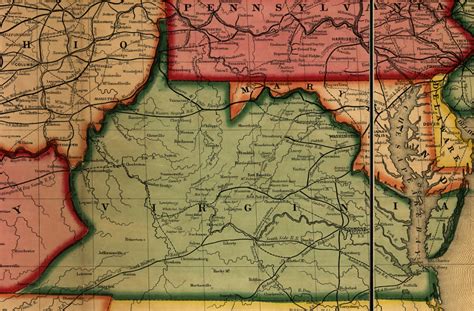1860 Slave Census Map Of Virginia Map