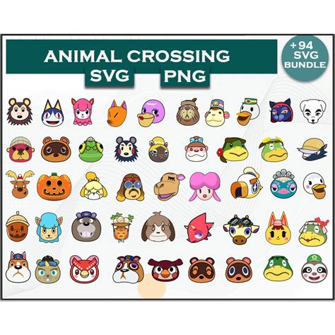 Download 187  Animal Crossing Bundle PSD Files DXF Files