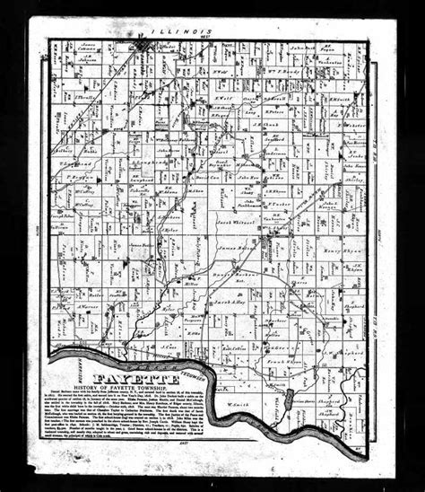 Vintage Map of Vigo County, Indiana 1858 by Ted's Vintage Art