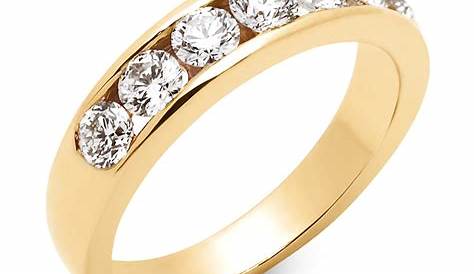 18ct Yellow Gold One Carat Seven Diamond Eternity Ring