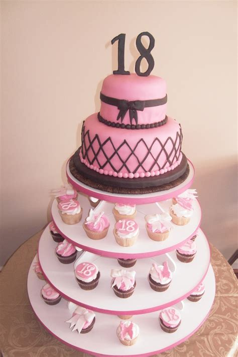 Rose gold 18th birthday cake. So elegant.