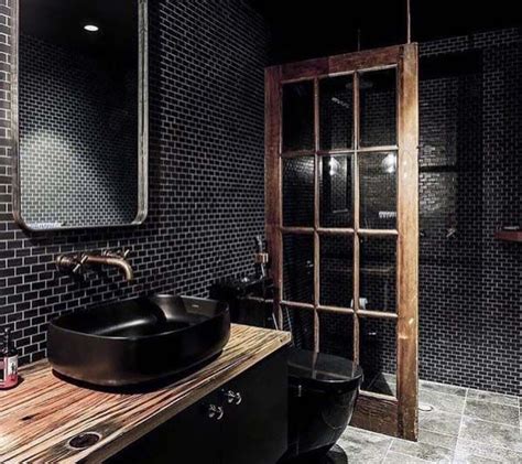 Top 60 best black bathroom ideas dark interior designs in 2020