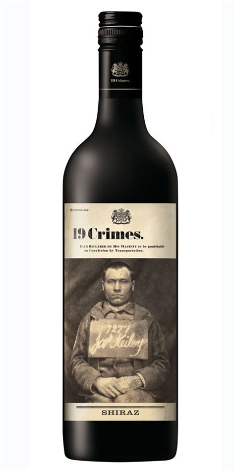 19 crimes red wine shiraz