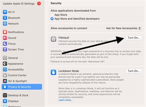 19. Turn on File Vault