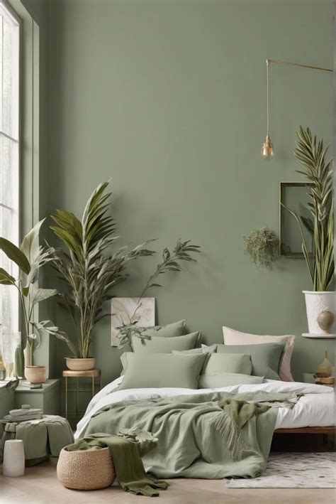 19. Use on-trend sage green with a hint of camel