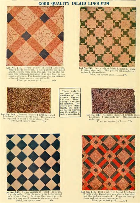 1910 vintage reproduction linoleum flooring