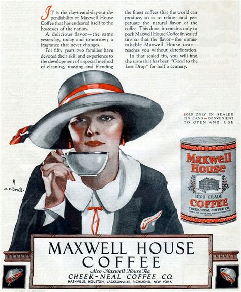 1911 ad for maxwell house coffee