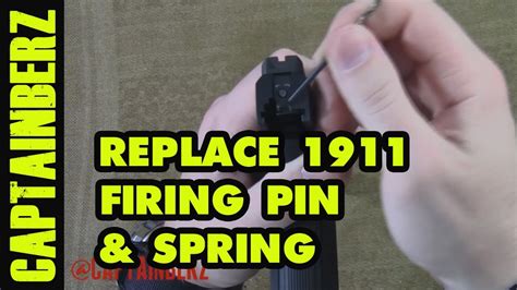 1911 Replacing The Firing Pin Firing Pin Return Spring
