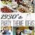 1930's birthday party ideas