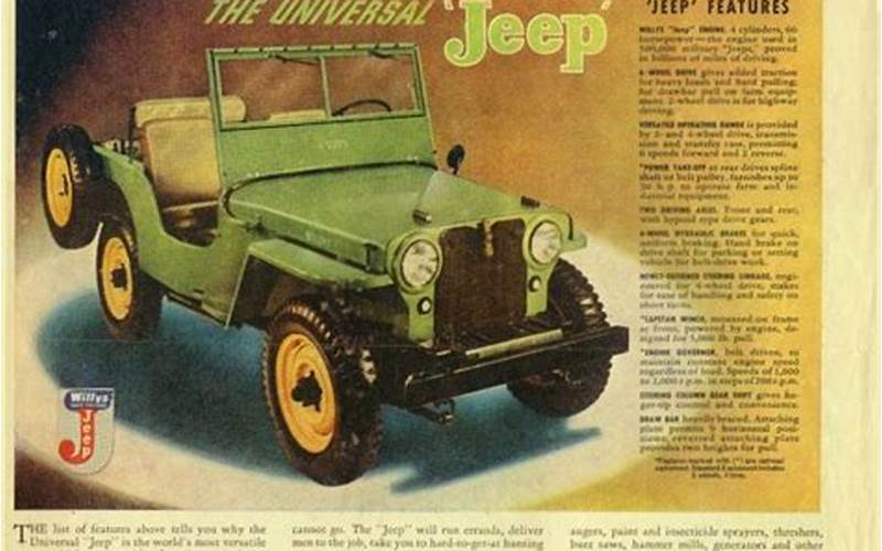 1933 Jeep Willys Features