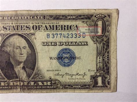 1935 1 silver certificate