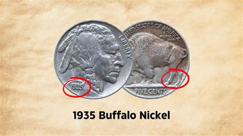 1935 buffalo nickel errors