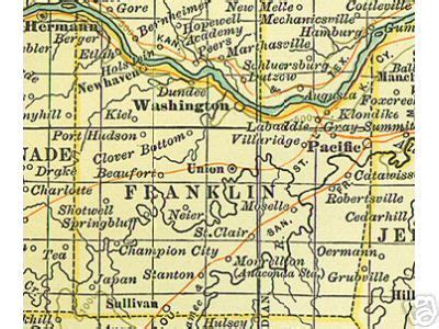1940 Franklin County Missouri Map Map