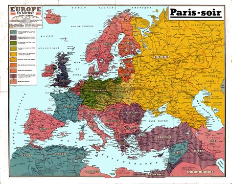 1940S Map Of Europe