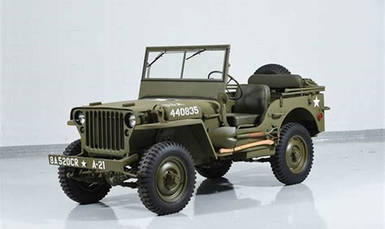 1941 willys military jeep for sale