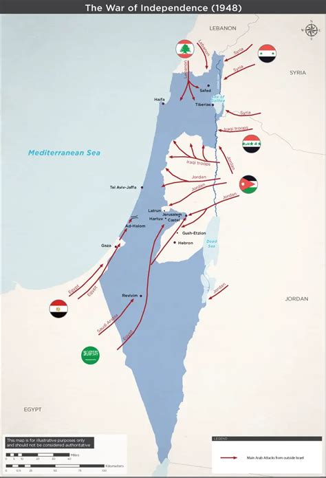 1948 arab israeli war map
