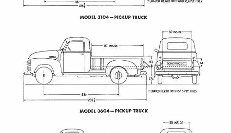 1950 Chevy Truck Frame Dimensions