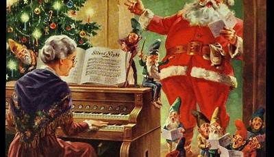 1950S Christmas Painting