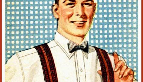 1950s Mens Fashion Suspenders Men's Vintage Style